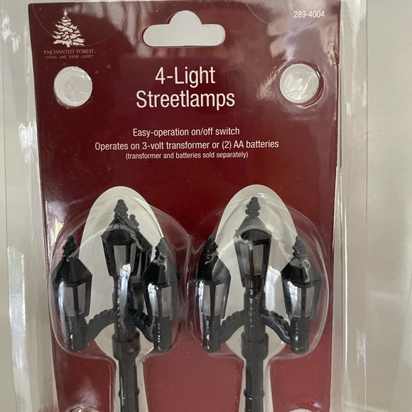 Lemax/Enchanted Forest Streetlamps NEW (2) 2 pack - Picture 3 of 3